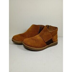 Born Tora Ankle Boots Womens Size 7.5 Distressed Dark brown Suede Leather